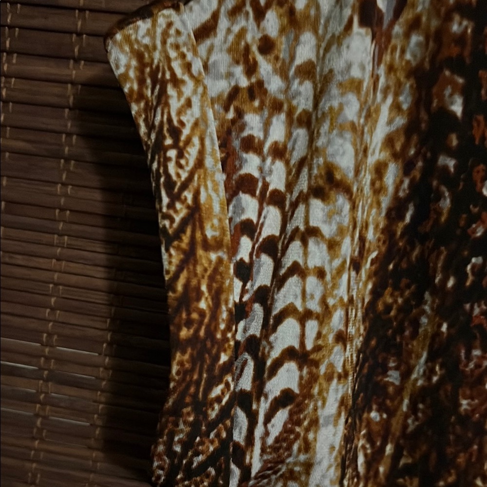 Mint Brown Patterned Women's Top - image 3